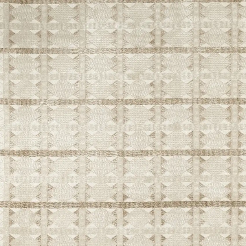Tan Geometric Area Rug Photo 8
