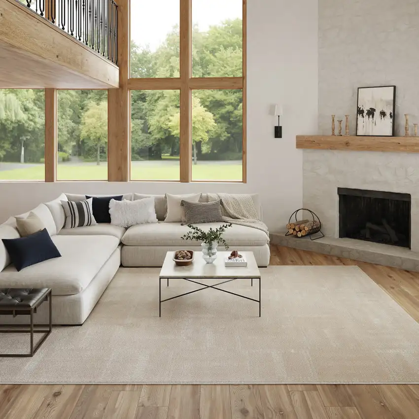 Tan Geometric Area Rug Photo 5