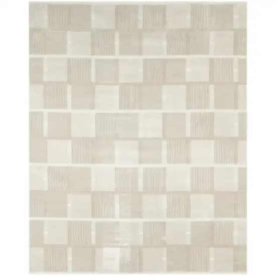 Tan Geometric Area Rug Photo 8