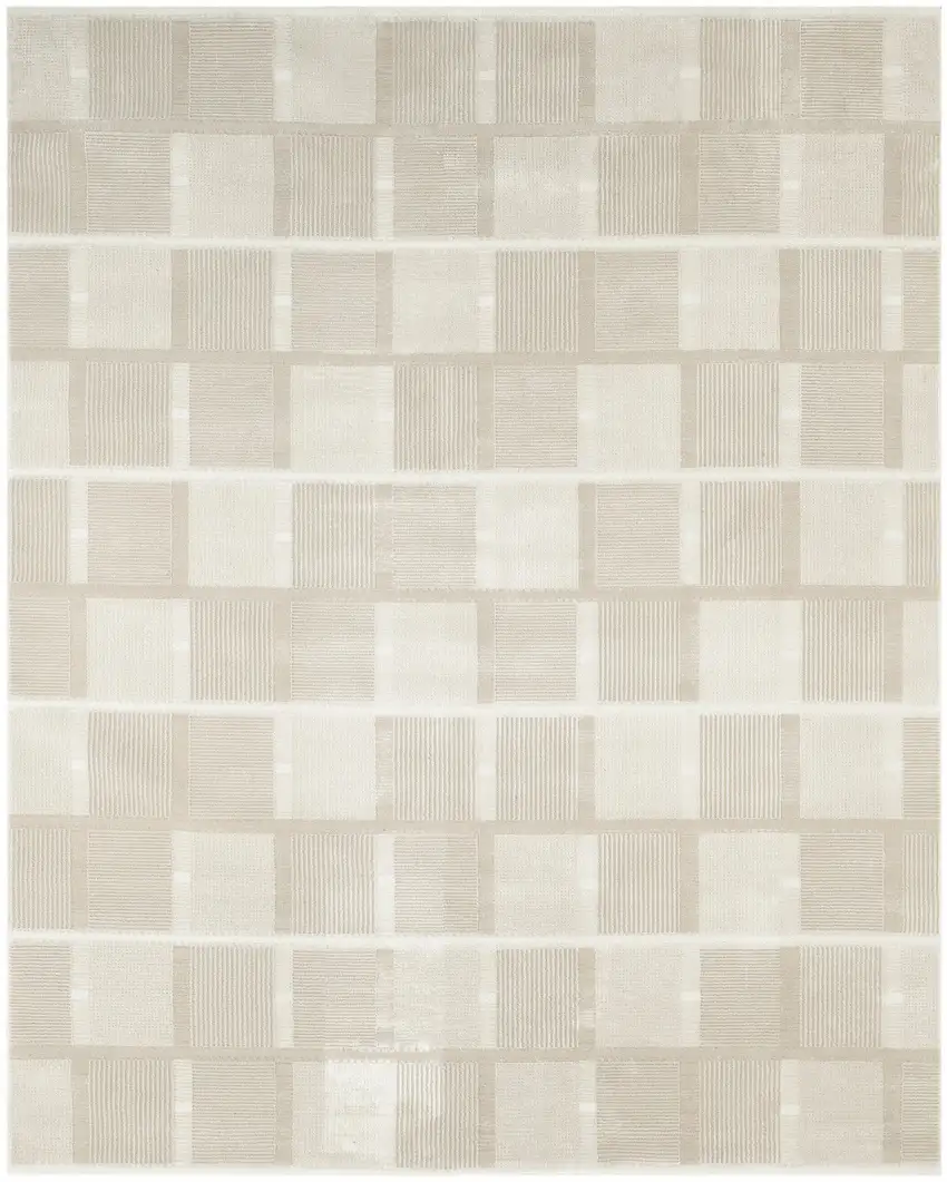 Tan Geometric Area Rug Photo 8