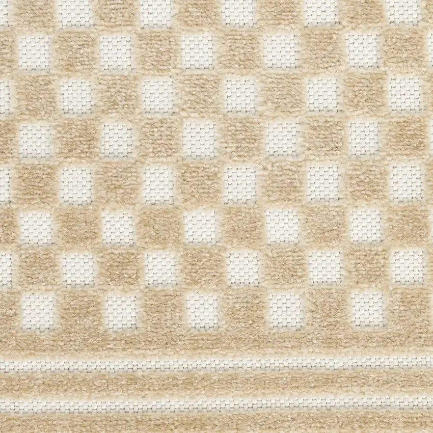 Tan Geometric Area Rug Photo 2