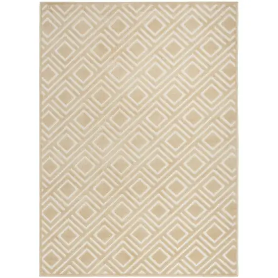 Tan Geometric Area Rug Photo 1