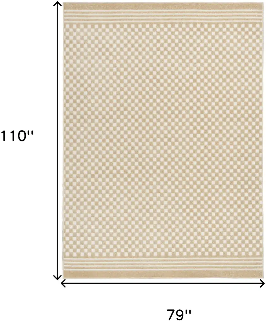 Tan Geometric Area Rug Photo 3
