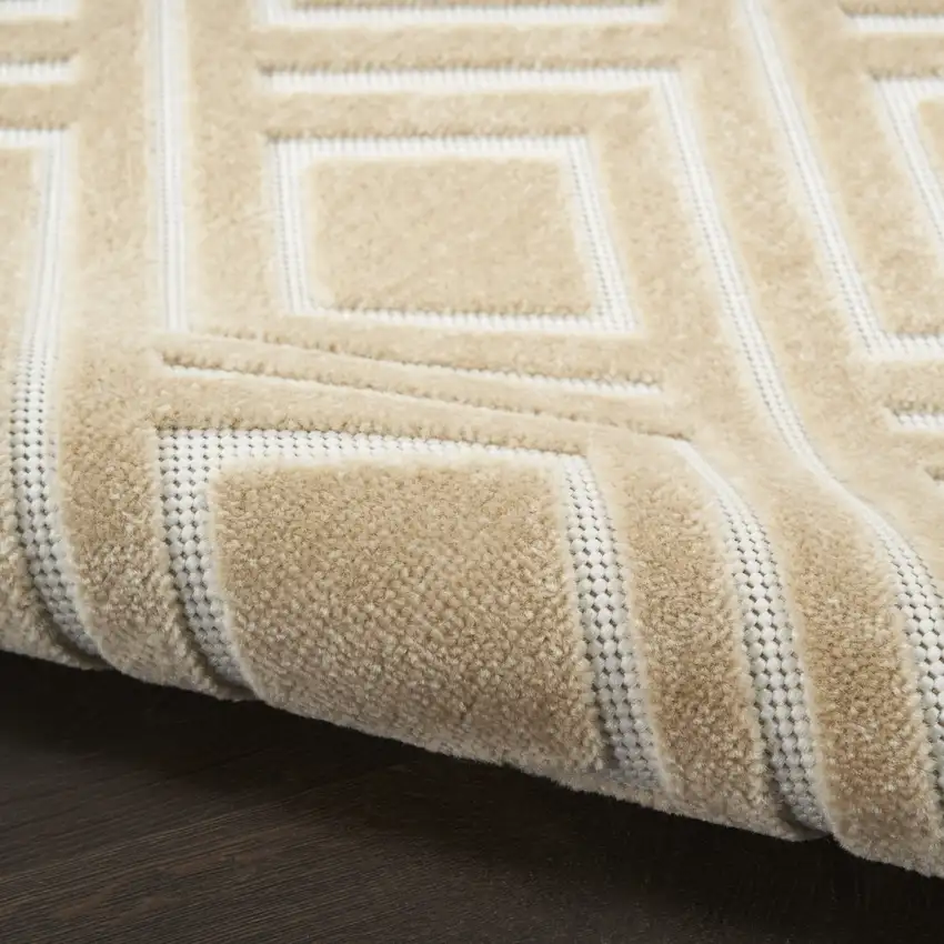 Tan Geometric Area Rug Photo 6