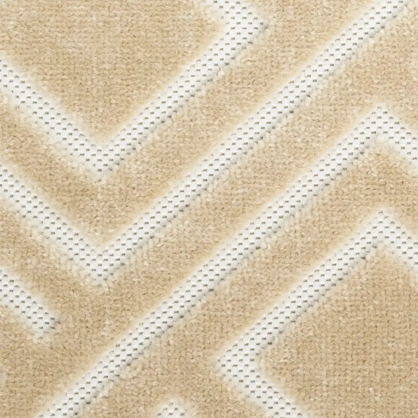 Tan Geometric Area Rug Photo 7