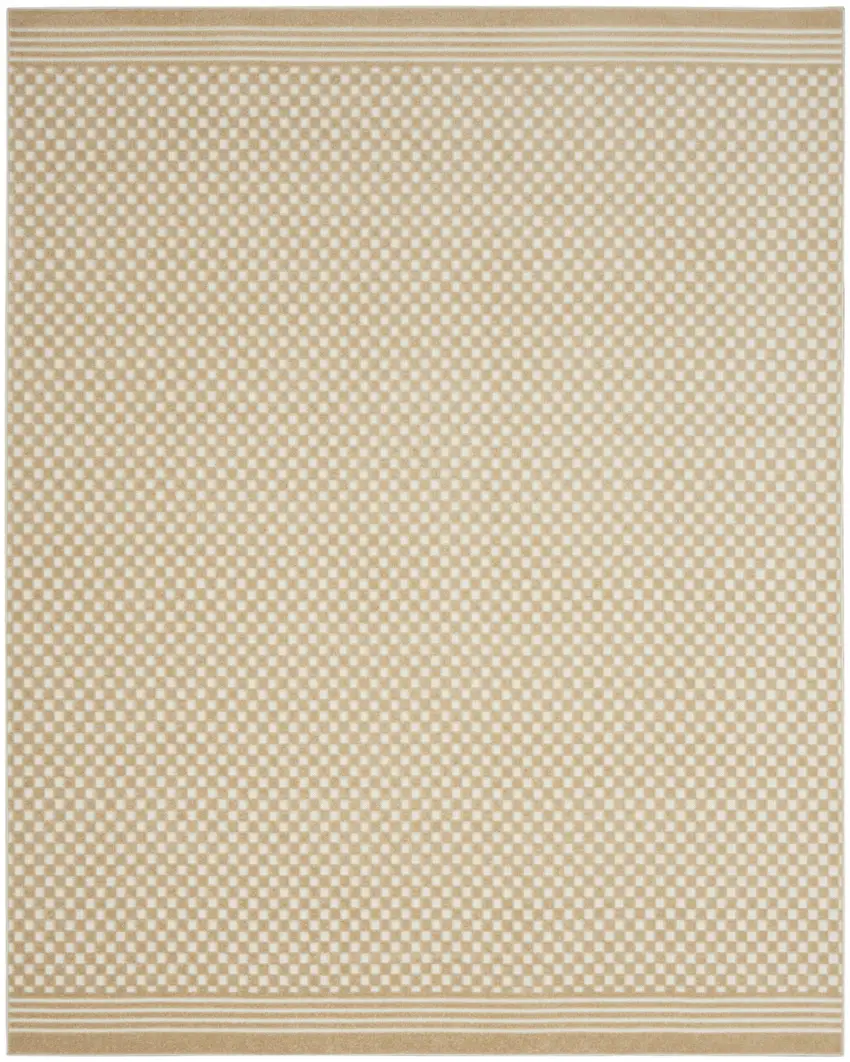 Tan Geometric Area Rug Photo 1