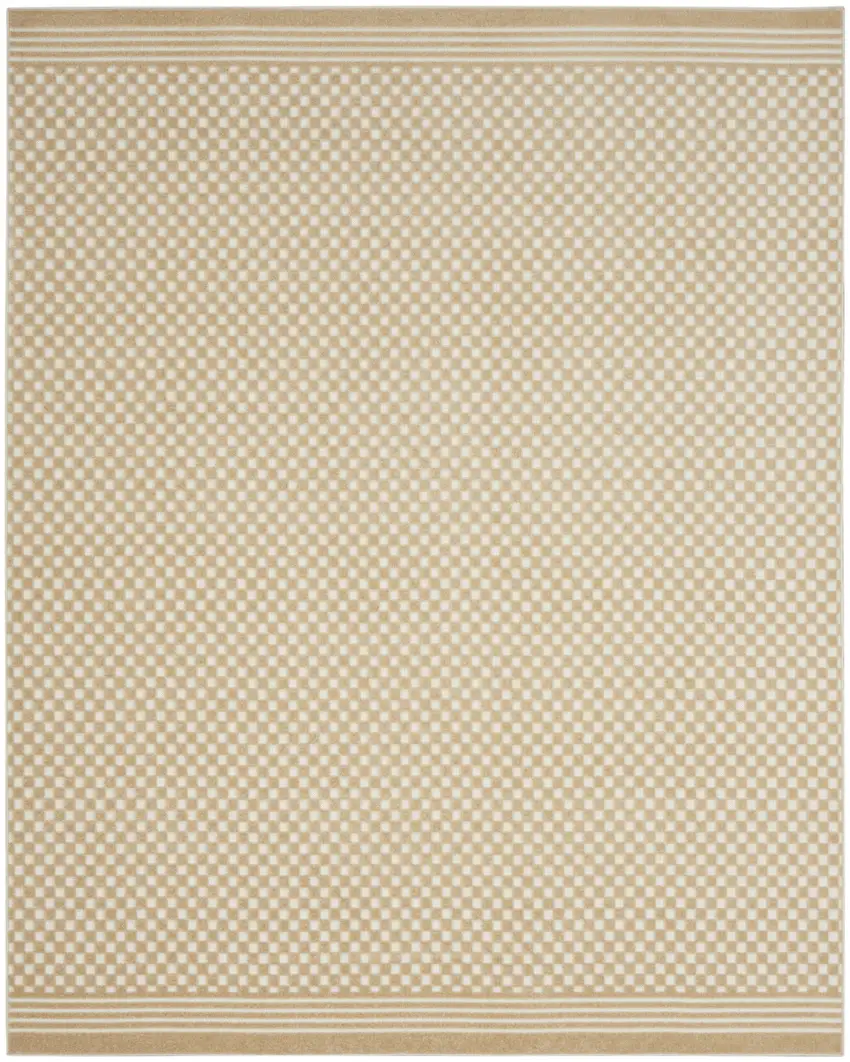 Tan Geometric Area Rug Photo 2