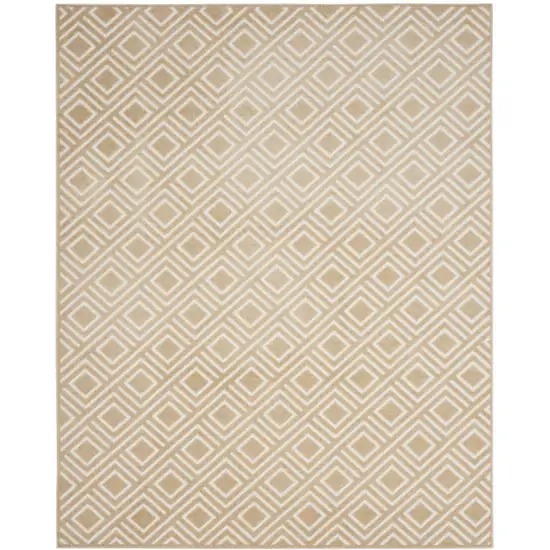 Tan Geometric Area Rug Photo 1