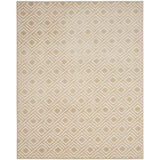 Tan Geometric Area Rug Photo 2