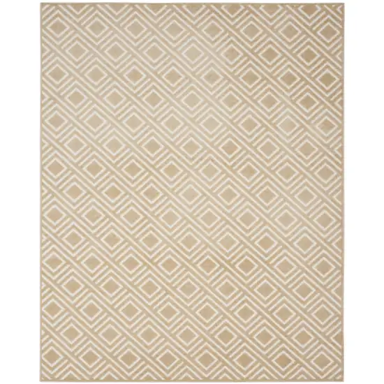 Tan Geometric Area Rug Photo 4