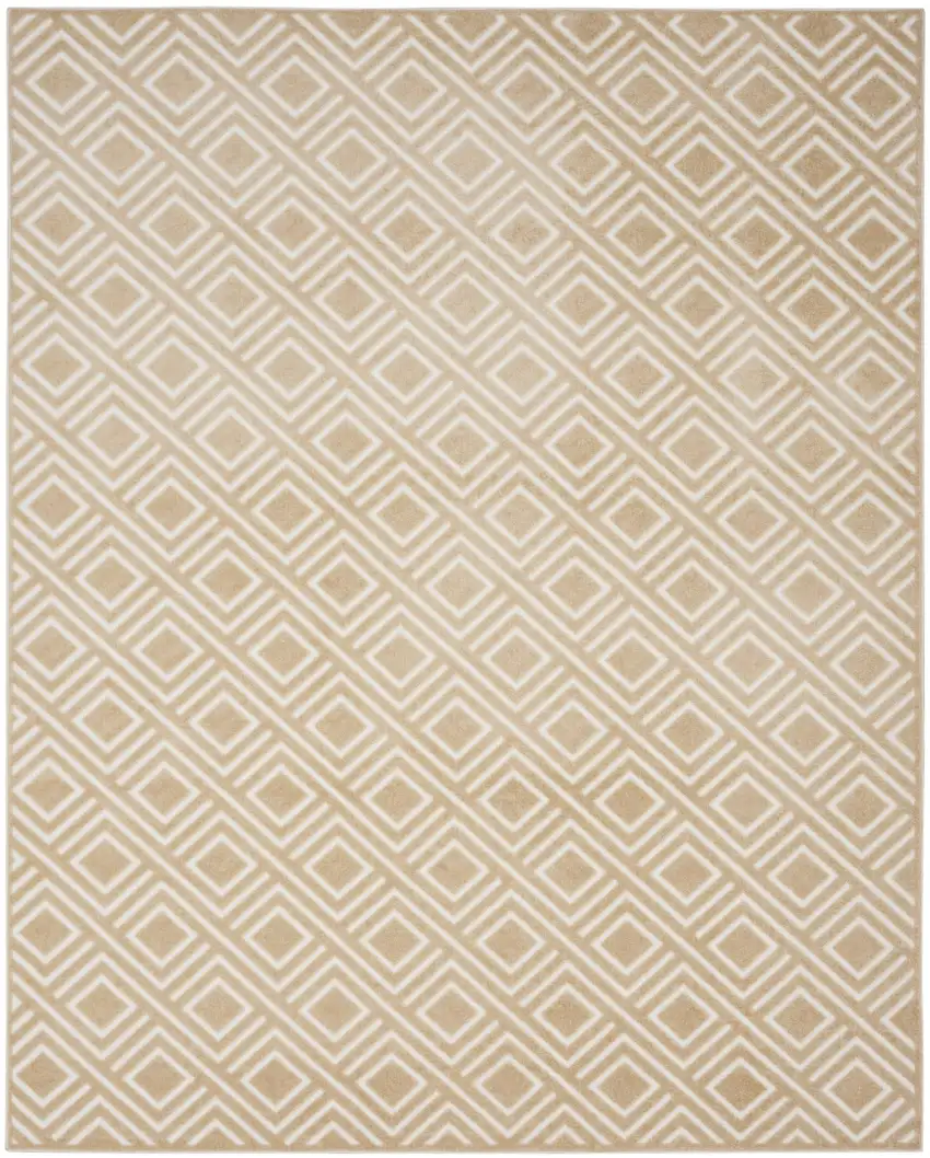Tan Geometric Area Rug Photo 4