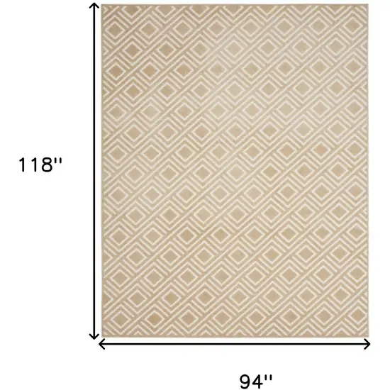 Tan Geometric Area Rug Photo 3