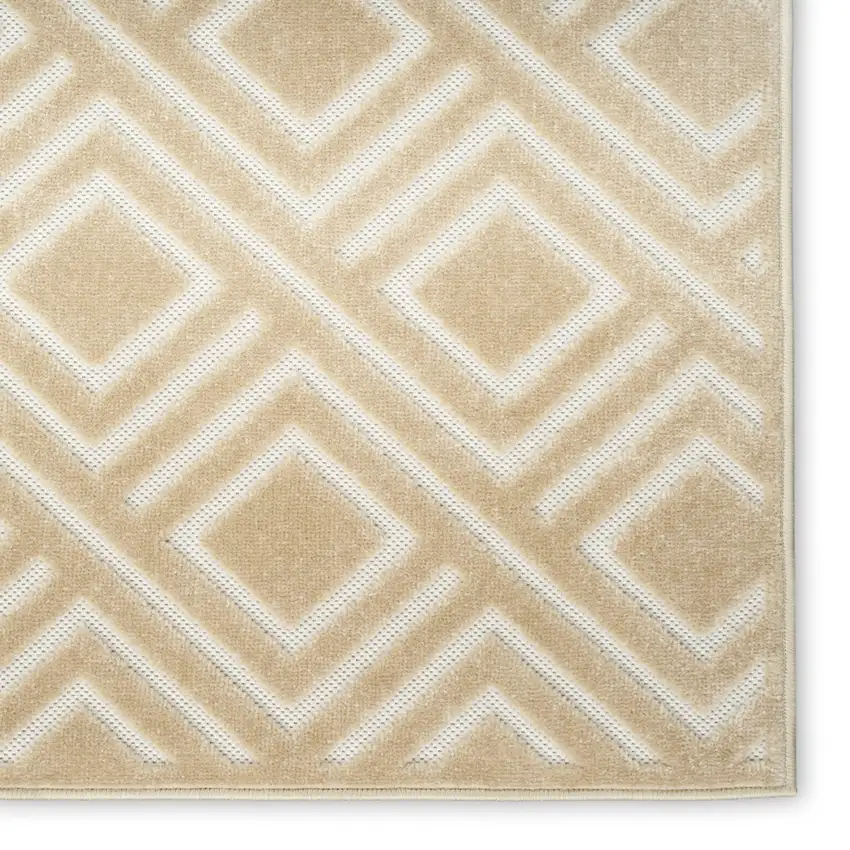 Tan Geometric Area Rug Photo 6
