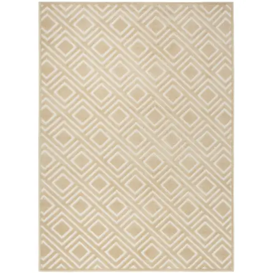 Tan Geometric Area Rug Photo 4