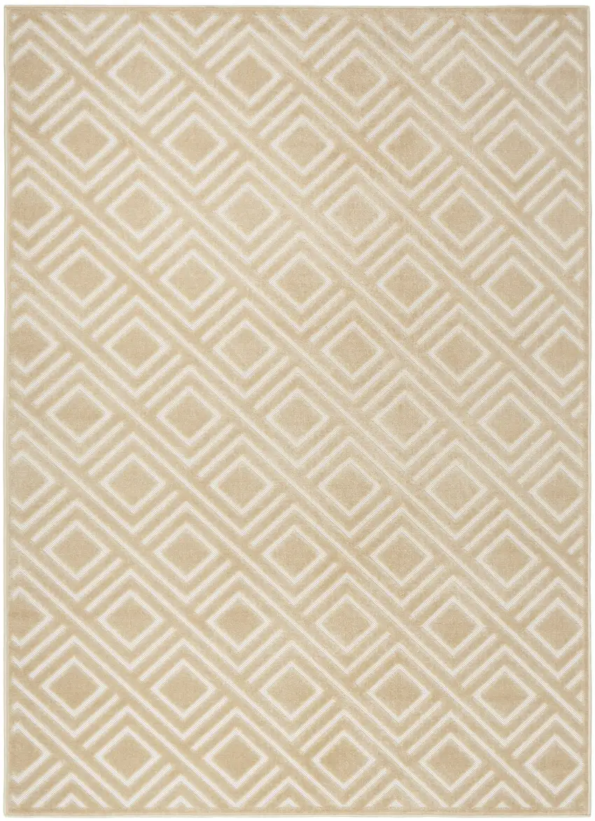 Tan Geometric Area Rug Photo 4