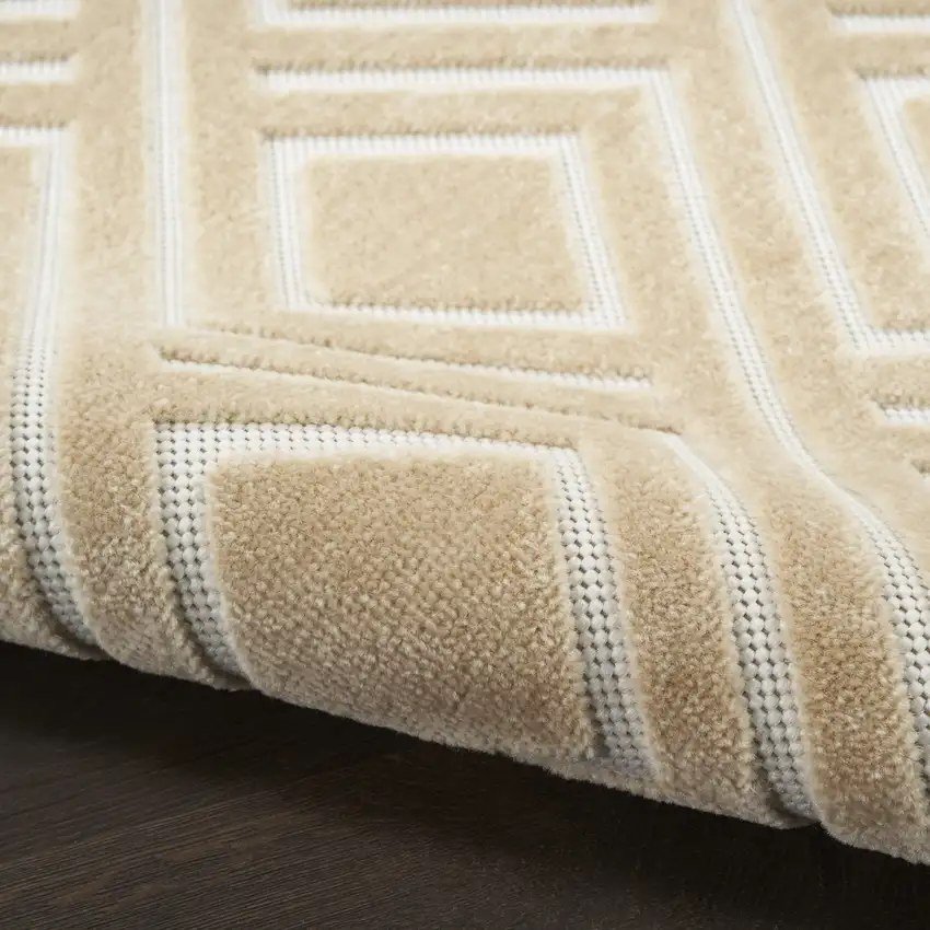 Tan Geometric Area Rug Photo 5