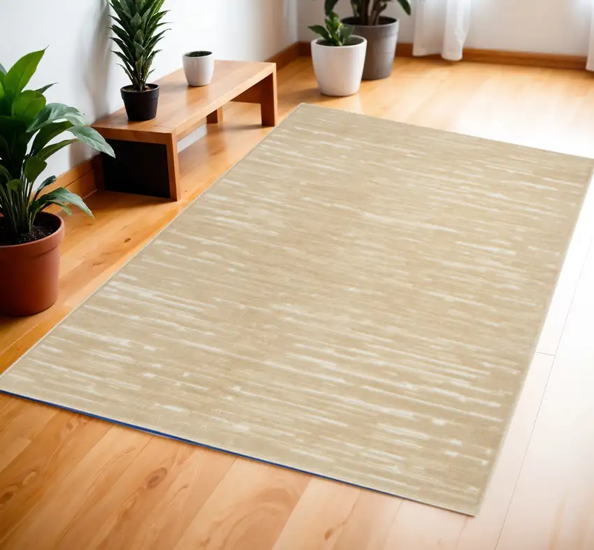Tan Geometric Area Rug Photo 1