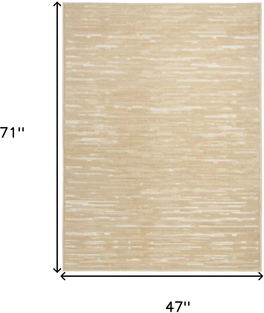 Tan Geometric Area Rug Photo 3