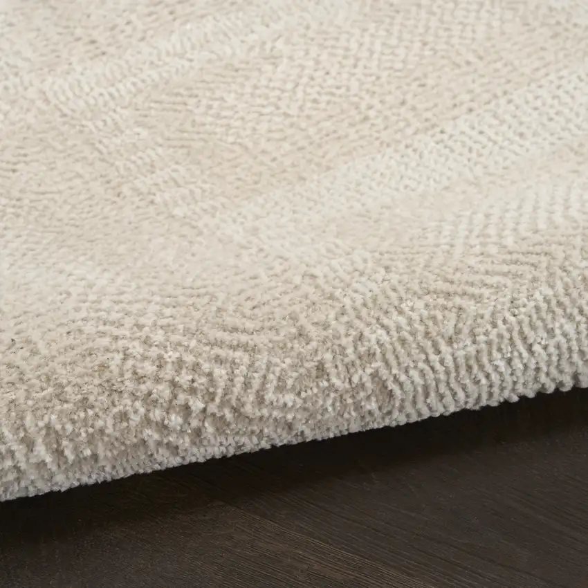 Tan Geometric Power Loom Area Rug Photo 8