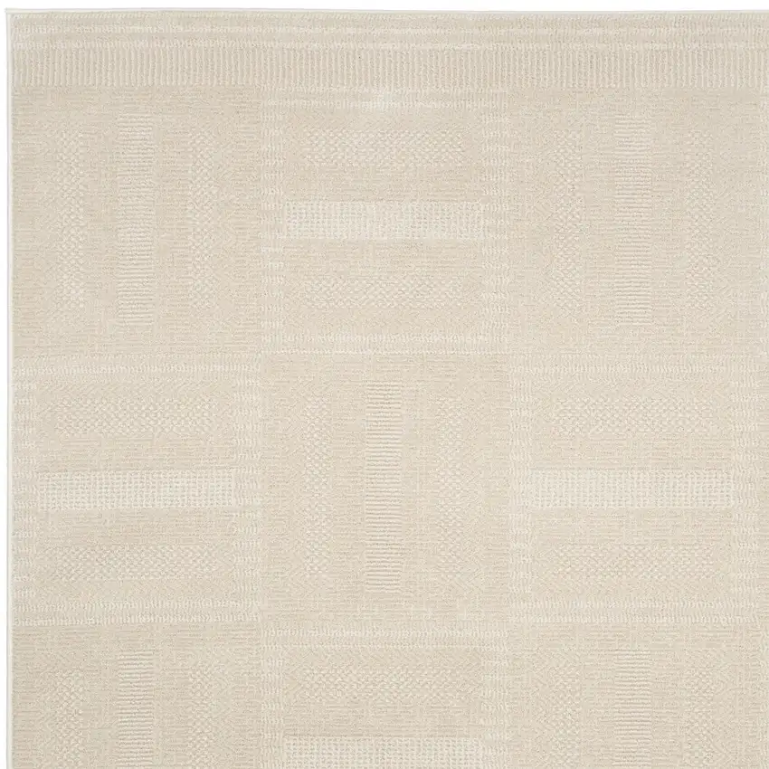 Tan Geometric Power Loom Area Rug Photo 7