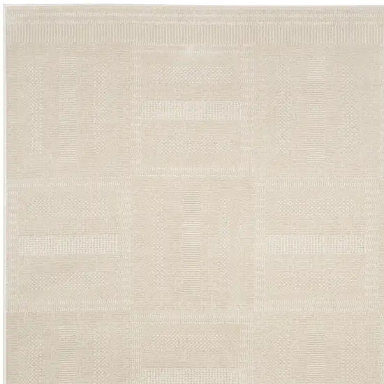Tan Geometric Power Loom Area Rug Photo 7
