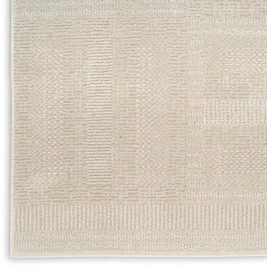 Tan Geometric Power Loom Area Rug Photo 9