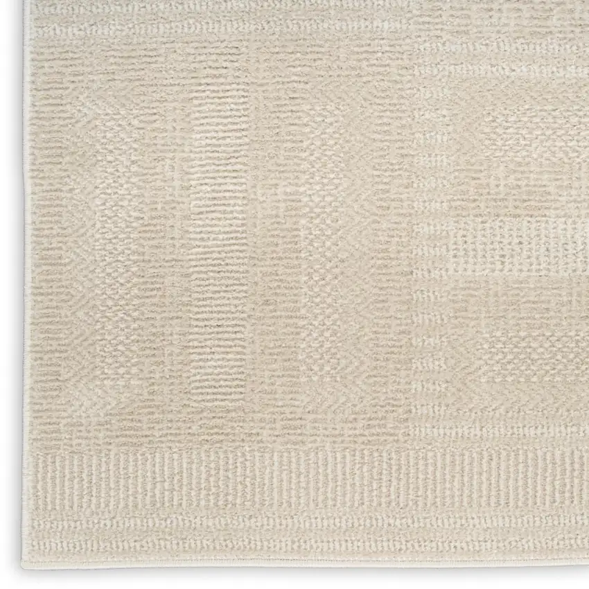 Tan Geometric Power Loom Area Rug Photo 9