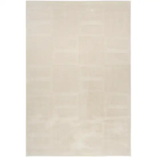 Tan Geometric Power Loom Area Rug Photo 2