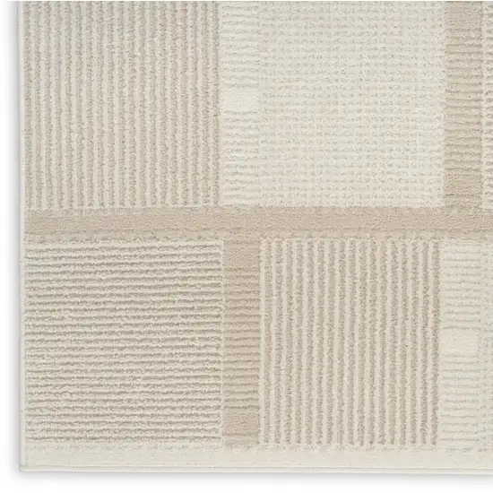 Tan Geometric Power Loom Area Rug Photo 9