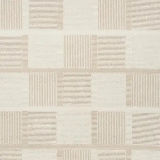 Tan Geometric Power Loom Area Rug Photo 3