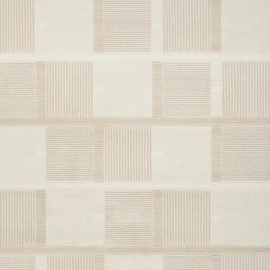 Tan Geometric Power Loom Area Rug Photo 7