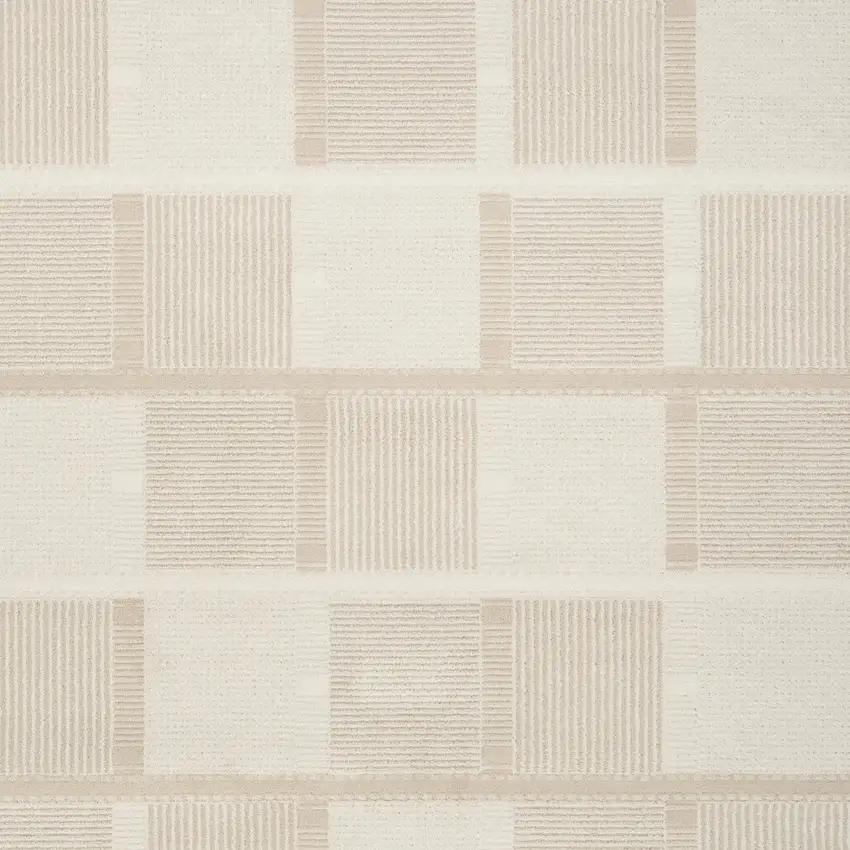 Tan Geometric Power Loom Area Rug Photo 7