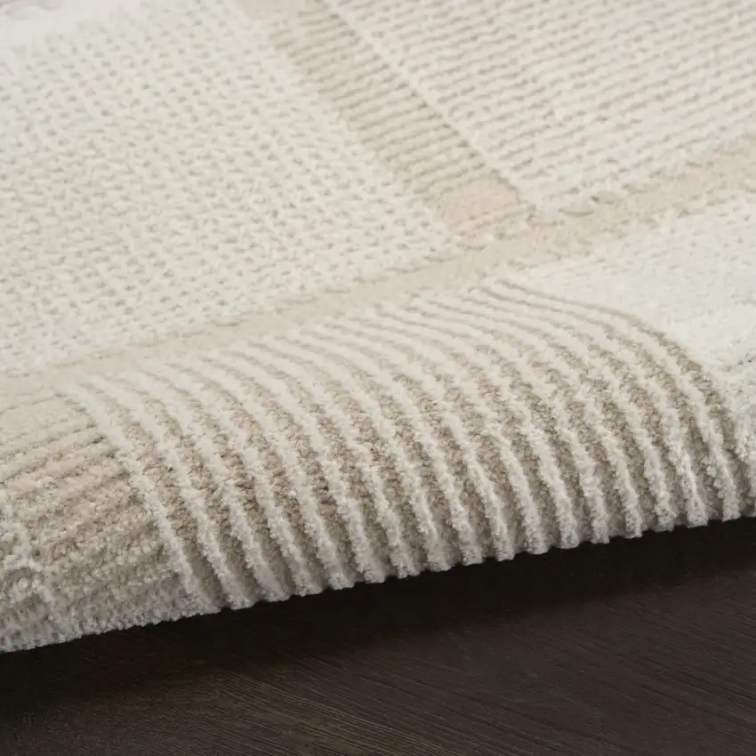 Tan Geometric Power Loom Area Rug Photo 8