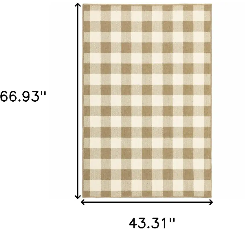 Gray and Ivory Geometric Stain Resistant Indoor Outdoor Area Rug Photo 8