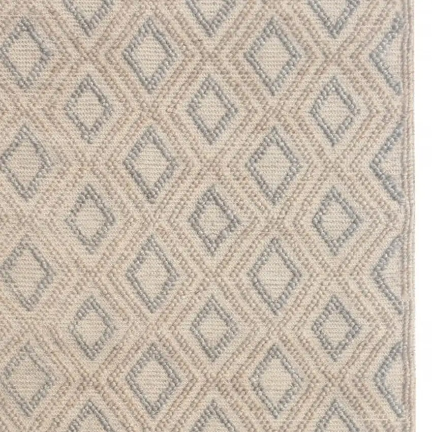 Natural Geometric Handmade Area Rug Photo 4