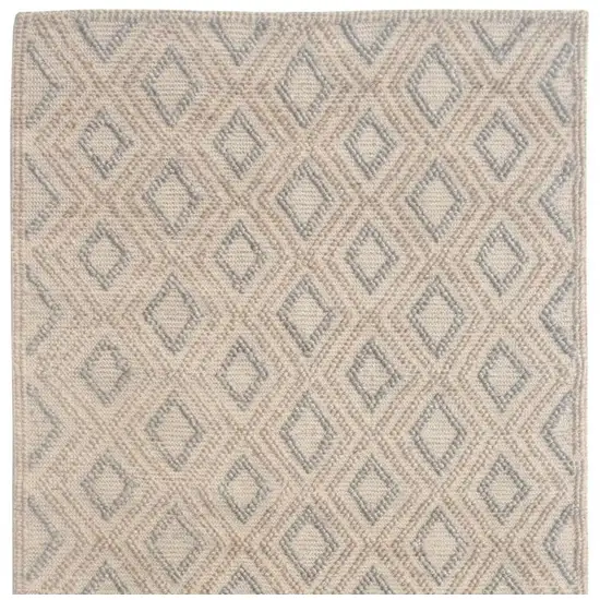 Natural Geometric Handmade Area Rug Photo 5