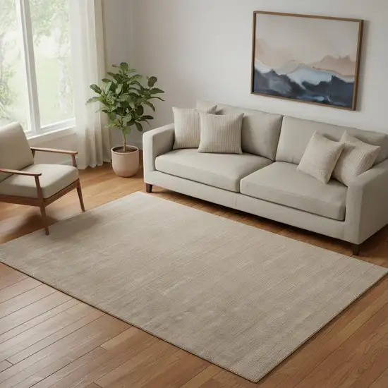 Tan Hand Woven Area Rug Photo 1