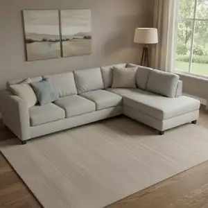 Photo of Tan Hand Woven Area Rug