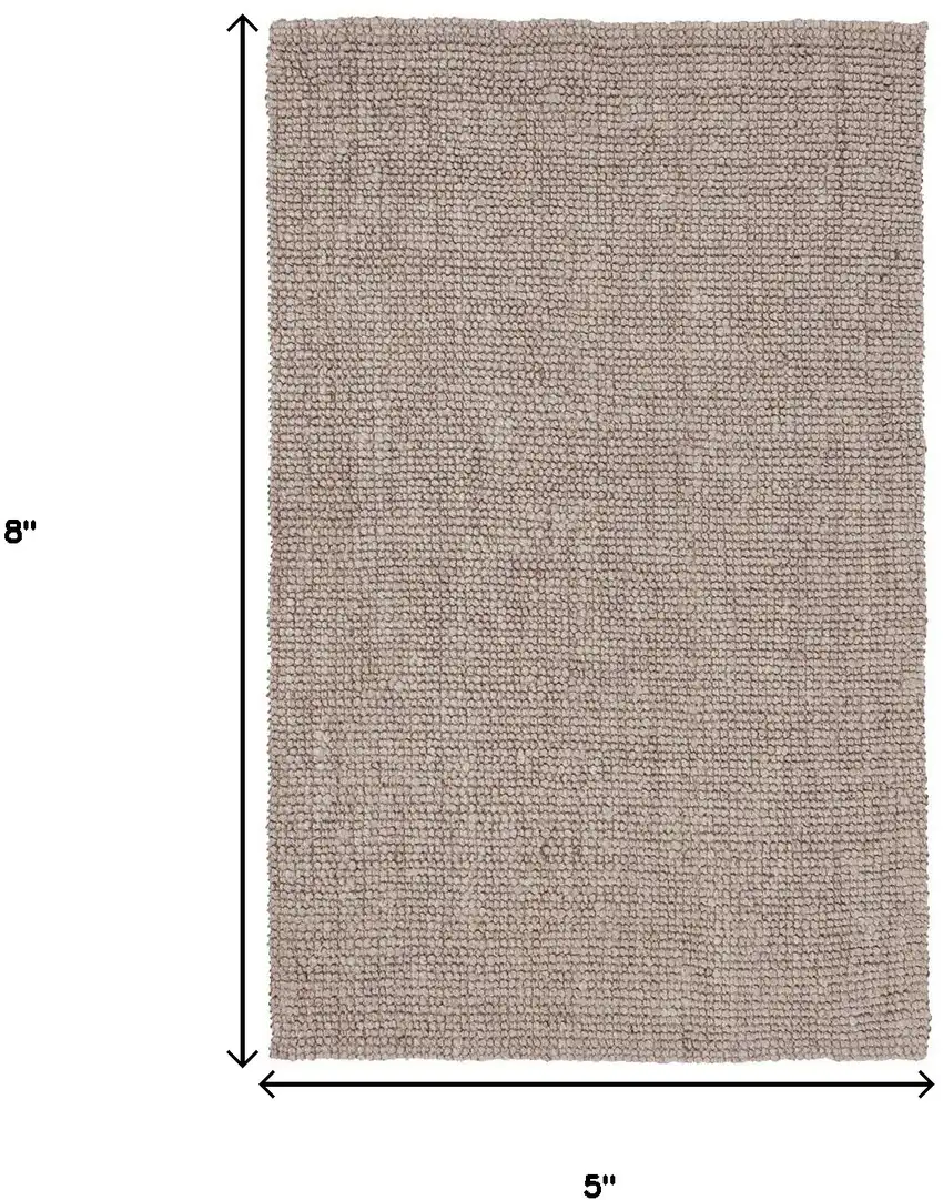 Tan Hand Woven Area Rug Photo 5