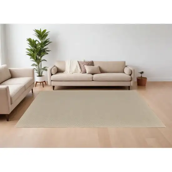 Tan Hand Woven Area Rug Photo 1