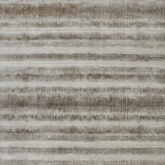 Tan Ivory And Brown Abstract Hand Woven Area Rug Photo 4