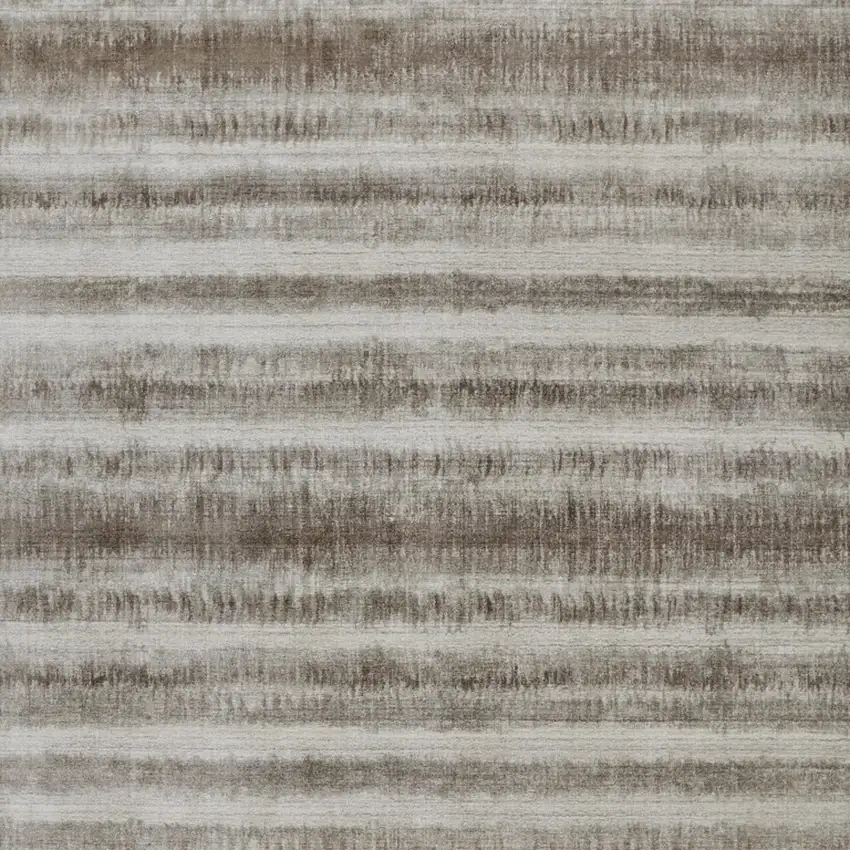 Tan Ivory And Brown Abstract Hand Woven Area Rug Photo 4