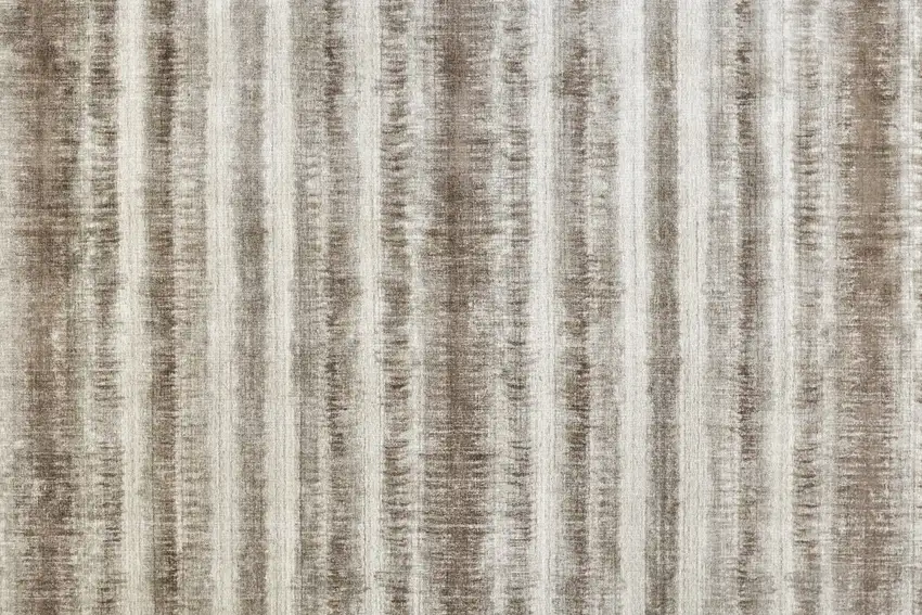 Tan Ivory And Brown Abstract Hand Woven Area Rug Photo 6