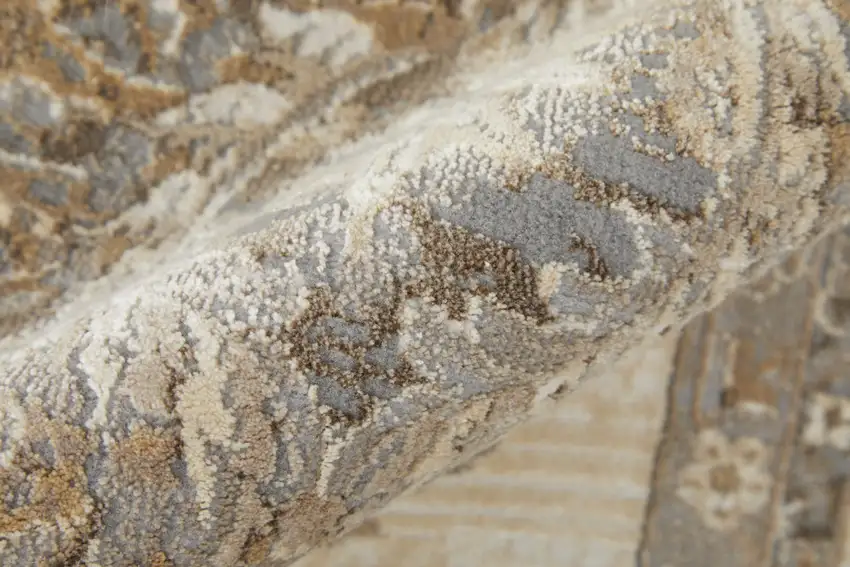 Tan Ivory And Brown Power Loom Area Rug Photo 9