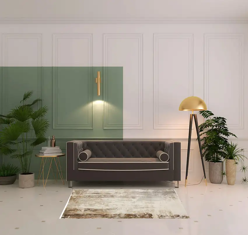Tan Ivory And Gray Abstract Area Rug Photo 5