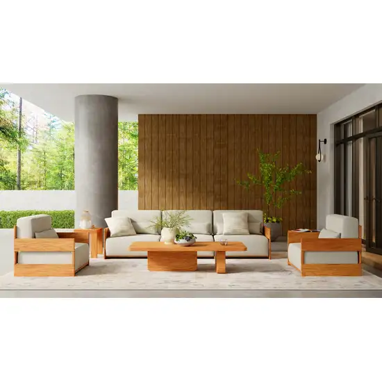 Tan Ivory And Orange Floral Hand Knotted Stain Resistant Area Rug Photo 5