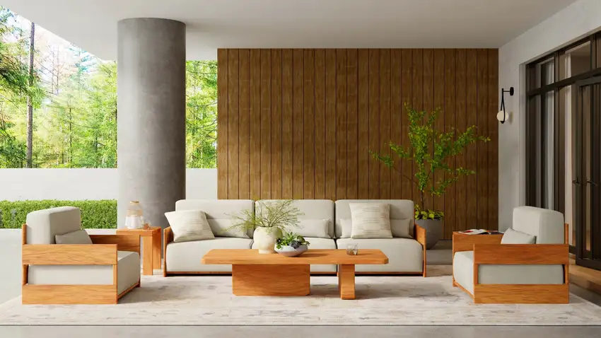 Tan Ivory And Orange Floral Hand Knotted Stain Resistant Area Rug Photo 6