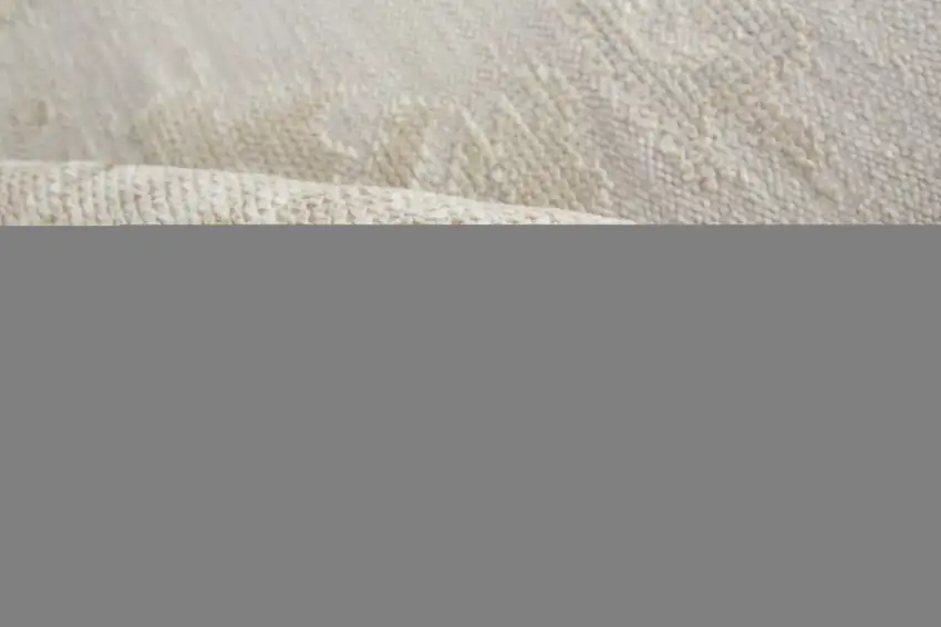 Tan Ivory And Orange Floral Hand Knotted Stain Resistant Area Rug Photo 7