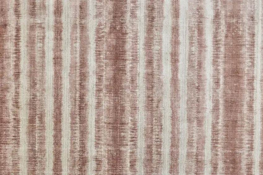 Tan Ivory And Pink Abstract Hand Woven Area Rug Photo 8