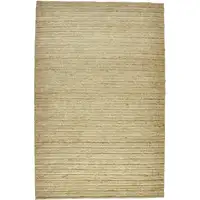 Photo of Tan Ivory And Taupe Hand Woven Area Rug